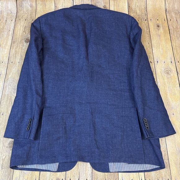 Hart Schaffner Marx Unstructured Blazer Linen Cotton Blend 42R - Picture 2 of 9